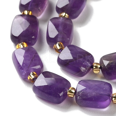 Natural Amethyst Beads Strands G-H061-A13-01-1