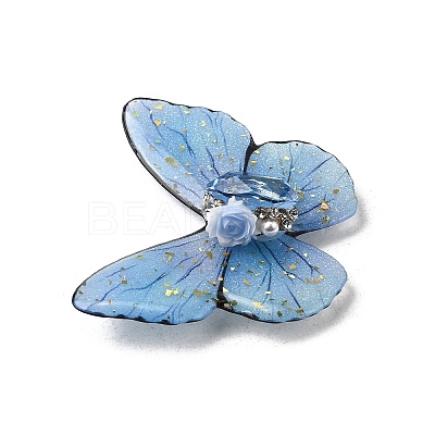 Transparent Epoxy Resin Cabochons RESI-A044-01B-1