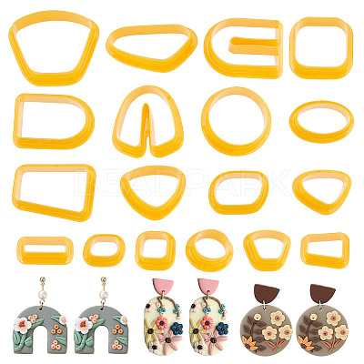 Plastic Clay Pressed Molds Set TOOL-WH0125-70-1