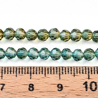 Baking Paint Transparent Glass Beads X1-DGLA-A035-T4mm-A08-1