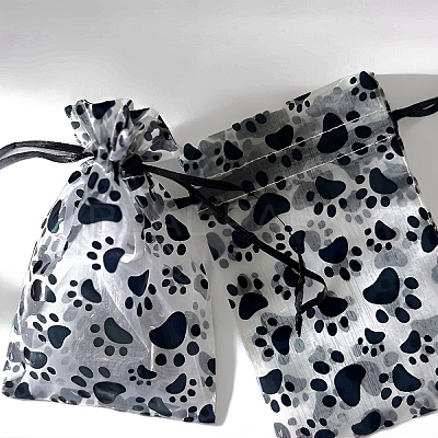 Printed Organza Drawstring Bags PW-WG8028D-07-1