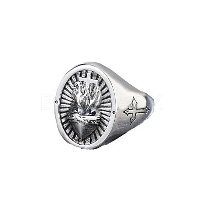 304 Stainless Steel Finger Rings FS-WGFCA3B-05-1