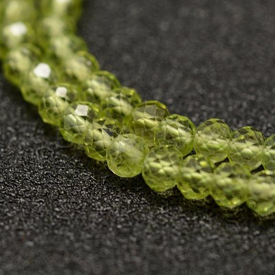 Natural Peridot Beads Strands G-F460-05-1