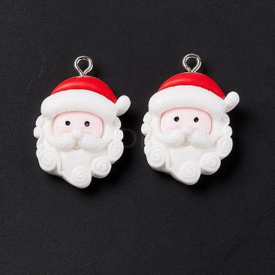 Christmas Theme Opaque Resin Pendants LS-FIND-E025-14-1