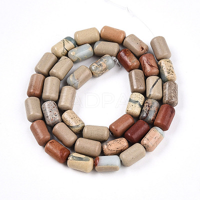 Natural Shoushan Stone Beads Strands G-N346-01B-07-1