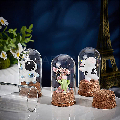 10 set Glass Dome Cover AJEW-BC0003-54A-1