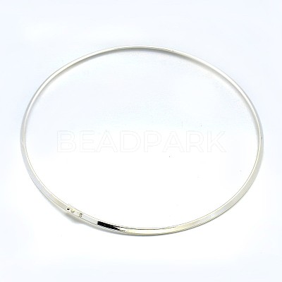 Brass Choker Collar Necklace Making BJEW-F132-02S-1