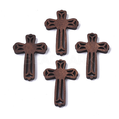 Natural Wood Cabochons X-WOOD-R266-01-1