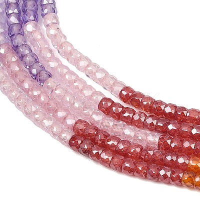 Cubic Zirconia Beads Strands ZIRC-P125-2x3mm-12-1