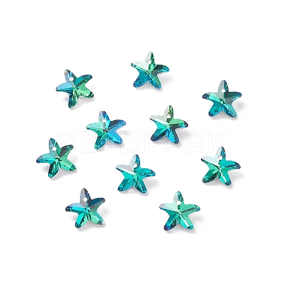 Electroplate Glass Charms X-GLAA-H101-B-04-1