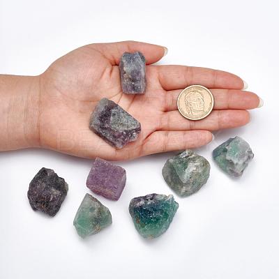 Rough Raw Natural Fluorite Beads G-F710-06A-1