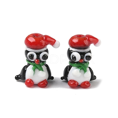 Christmas Handmade Lampwork Beads LAMP-D004-01-1