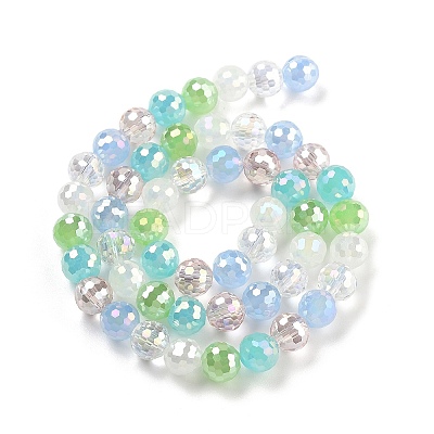 Electroplate Glass Bead Strands GLAA-Z006-01B-1