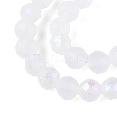 AB Color Plated Natural Quartz Crystal Beads Strands G-T144-B07-05-1