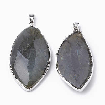 Natural Labradorite Pendants G-T104-14-1