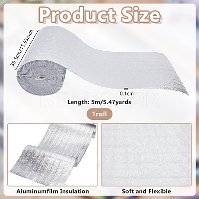 5M EPE with Aluminum Film Thermal Insulation Cotton Roll DIY-WH0671-357-1
