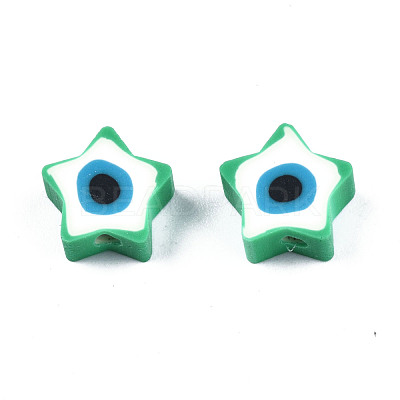 Handmade Polymer Clay Beads CLAY-T019-09-1