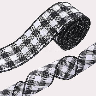 Imitation Burlap Ribbon DIY-WH20048-067B-1