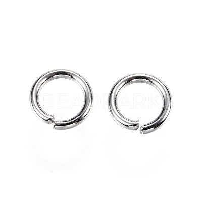 Tarnish Resistant 304 Stainless Steel Open Jump Rings X-STAS-D448-093P-9mm-1