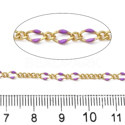 Brass Enamel Figaro Chains CHC-L053-09G-08-1