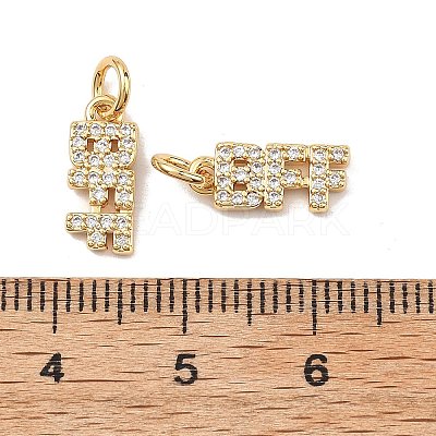 SHEGRACE Brass Micro Pave Clear Cubic Zirconia Pendants XGRQ2C624-408G-1