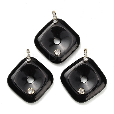 Natural Obsidian Pendants GG-CBA4625-04G-01-1