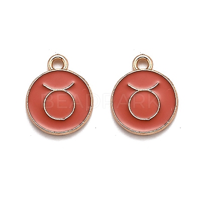 Alloy Enamel Pendants ENAM-S124-01B-12C-1