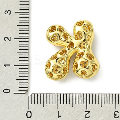 Rack Plating Brass Cubic Zirconia Pendants KK-S378-02G-K-1