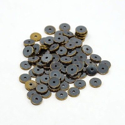 Electroplate Non-magnetic Synthetic Hematite Beads Strands X-G-J216E-06-1