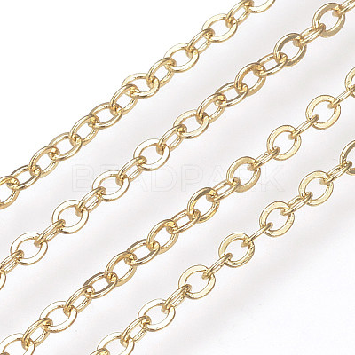Brass Cable Chains KK-S332-19G-1