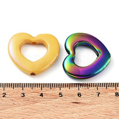 UV Plating Opaque Acrylic Beads OACR-Z013-24-1