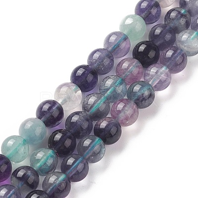 Natural Fluorite Beads Strands G-B038-C02-1