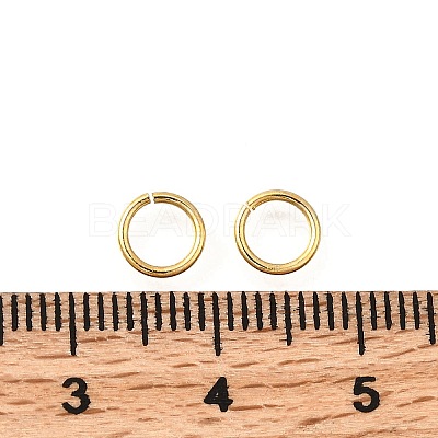 Brass Open Jump Rings KK-B147-03F-G-1