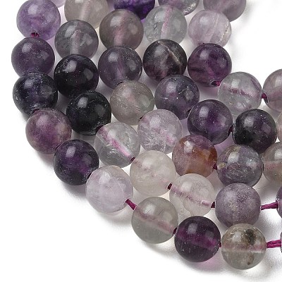 Natural Fluorite Beads Strands G-E598-02A-1