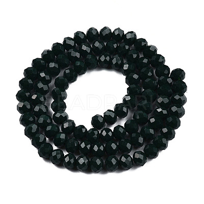 Opaque Solid Color Imitation Jade Glass Beads Strands EGLA-A044-P8mm-D12-1