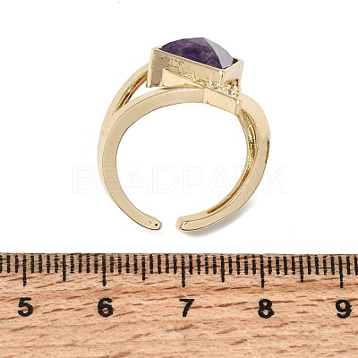 Brass Micro Pave Cubic Zirconia Cuff Rings for Women GG-CBA7610-11G-04-1