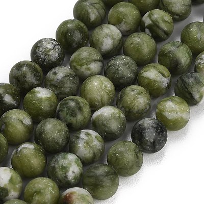 Natural Chinese Jade Southern Jade Beads Strands G-P626-10mm-01B-1