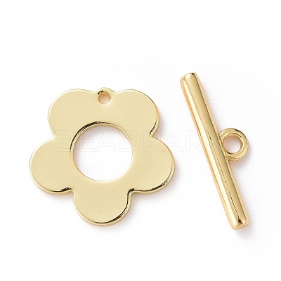 Brass Toggle Clasps KK-G389-27G-1