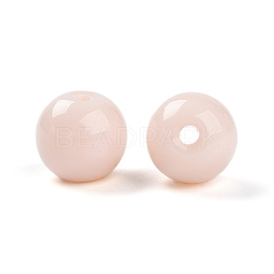 Opaque Solid Color Glass Beads GLAA-N007-8mm-A01-1
