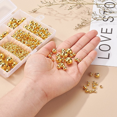 497Pcs 5 Style ABS Plastic Beads OACR-YW0001-10A-1