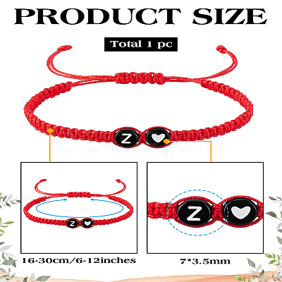 1Pc Adjustable Nylon Cord Braided Bracelets for Women Men BJEW-LP0001-31B-Z-1