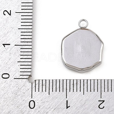 Natural White Shell Pendants STAS-D385-01B-P-1