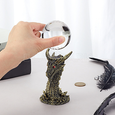 Resin Crystal Ball Holders ODIS-WH0038-228B-1
