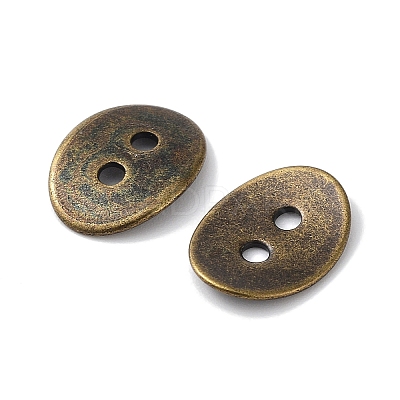 Brass Button Clasps KK-G080-M-1