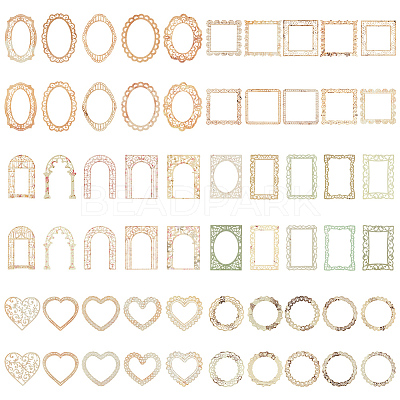 6 Sets 6 Styles Hollow Scrapbook Paper Pads SCRA-GF0001-07-1