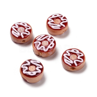 Handmade Lampwork Enamel Beads Strands LAMP-A001-F02-1
