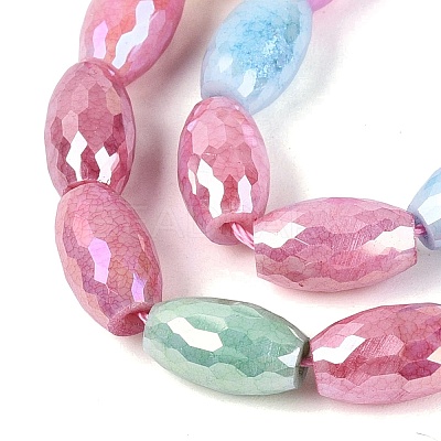 Anti-Tarnish Electroplate Glass Beads Strands EGLA-Q130-02A-1
