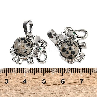 Natural Dalmatian Jasper Pendants G-I374-A-P18-1