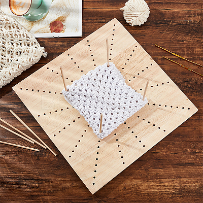 Square Wood Crochet Blocking Board DIY-CA0005-27B-1