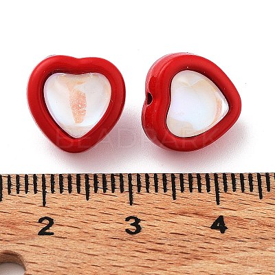 Spray Painted Alloy Bead PALLOY-H134-27A-1